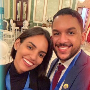 Laura Bencosme y Carlos Bejarán